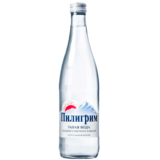 Питьевая вода "Пилигрим" 0,5 л. стекло. Упаковка 12 шт.