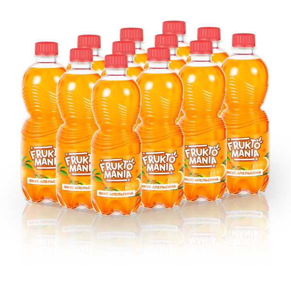 Газированный напиток Fruktomania Апельсин 0,5 л., 12 шт от магазина Одежда+
