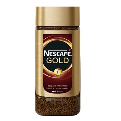 Растворимый кофе "Nescafe Gold"  95 гр. (стекло)