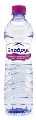 Вода "Эльбрус" 0.5 литра, негаз., ПЭТ, 12 шт. в уп.