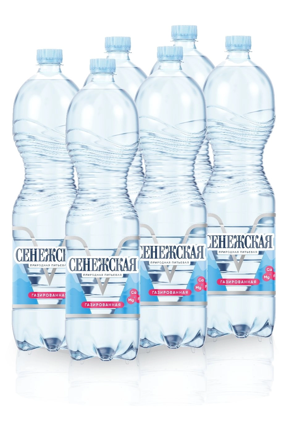 Минеральная вода Сенежская Газированная 1,5 литров, 6 шт. от магазина Одежда+
