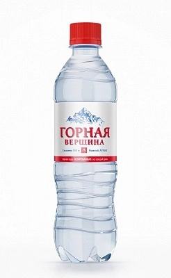 Вода "Горная вершина" 0.5 л., газ., ПЭТ, 12 шт. в уп. от магазина Одежда+