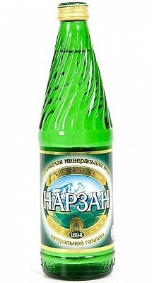 Вода "Нарзан" 0.5 л газированная Элита золотой, стекло, 12 шт. в уп. от магазина Одежда+